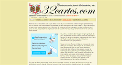 Desktop Screenshot of 32cartes.com