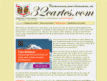 Tablet Screenshot of 32cartes.com